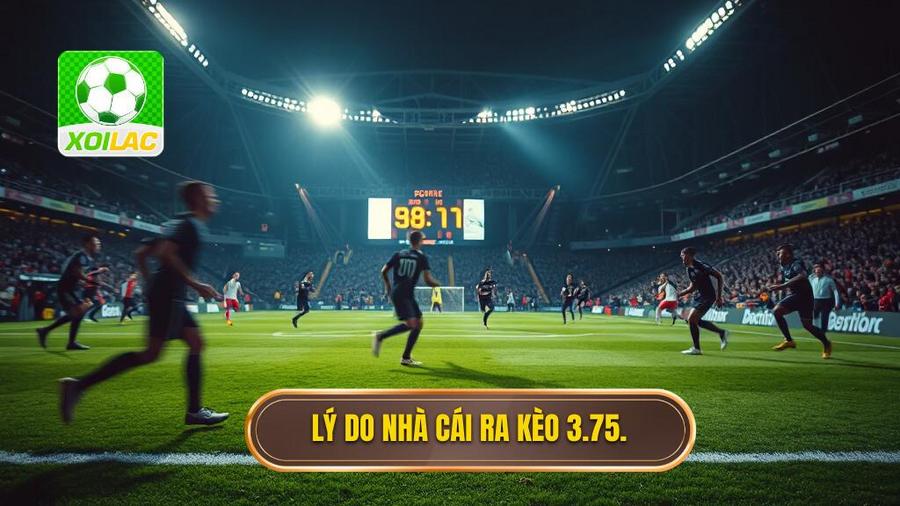 2. Lý do nhà cái ra kèo 3.75.