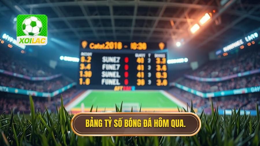 Bảng tổng hợp tỷ số bóng đá hôm qua các giải đấu tiêu biểu